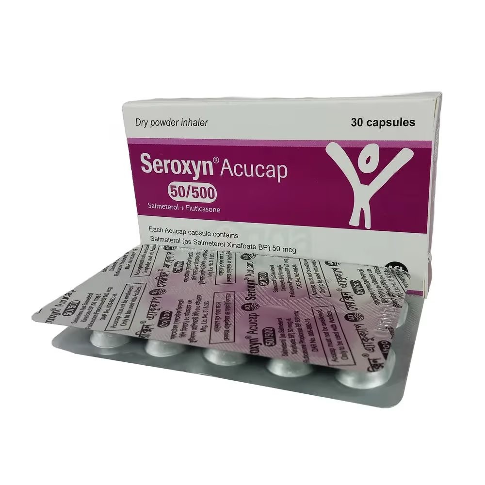 SEROXYN ACUCAP 50/500MCG