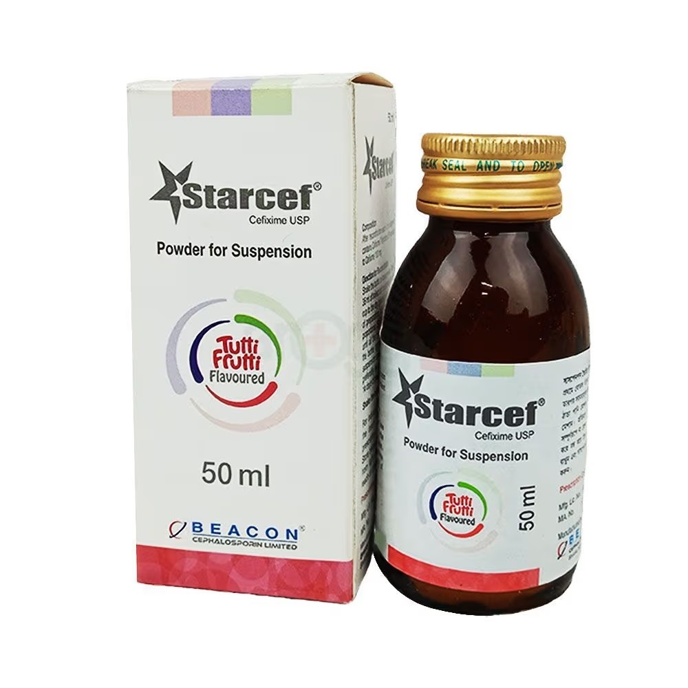 STARCEF 100 mg/5 ml POWDER SUSPENSION 50 ML