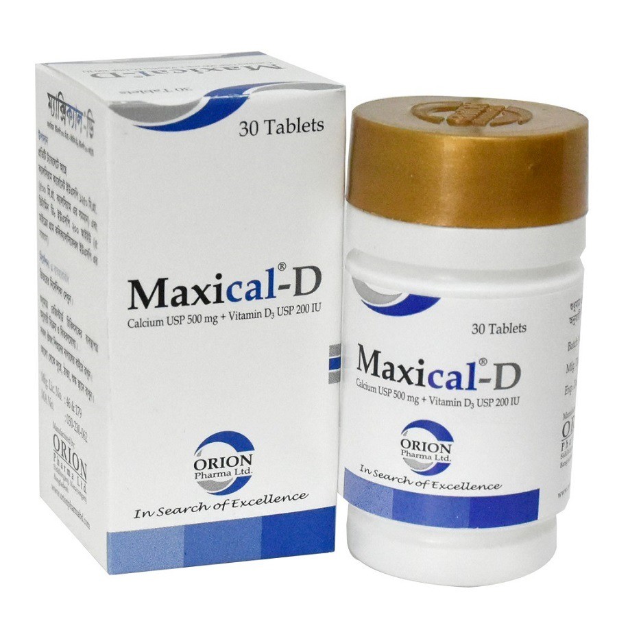 MAXICAL-D 500 mg + 200 IU TABLET