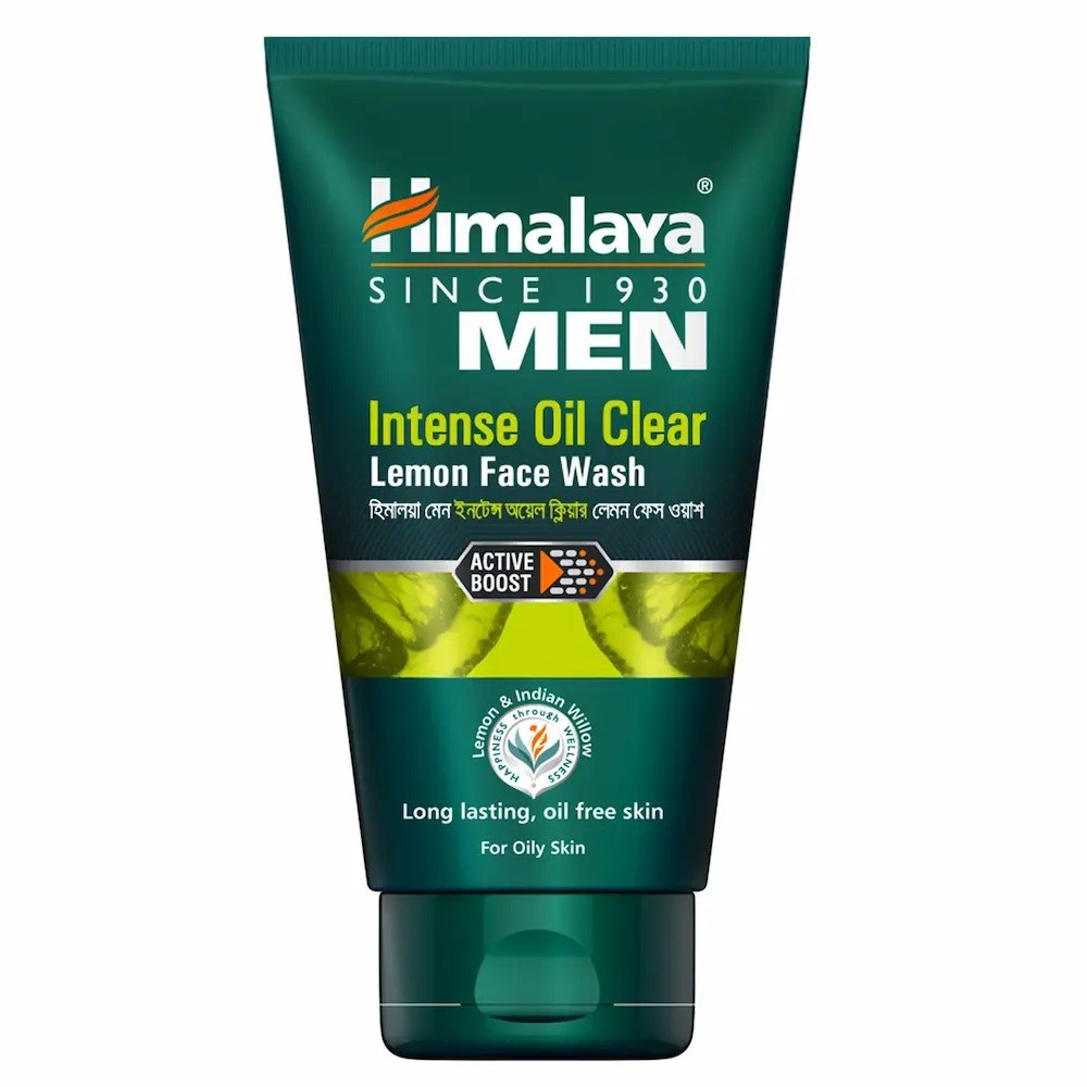 HIMALAYA MEN INTENSE OIL LEMON FACE WASH 50ML