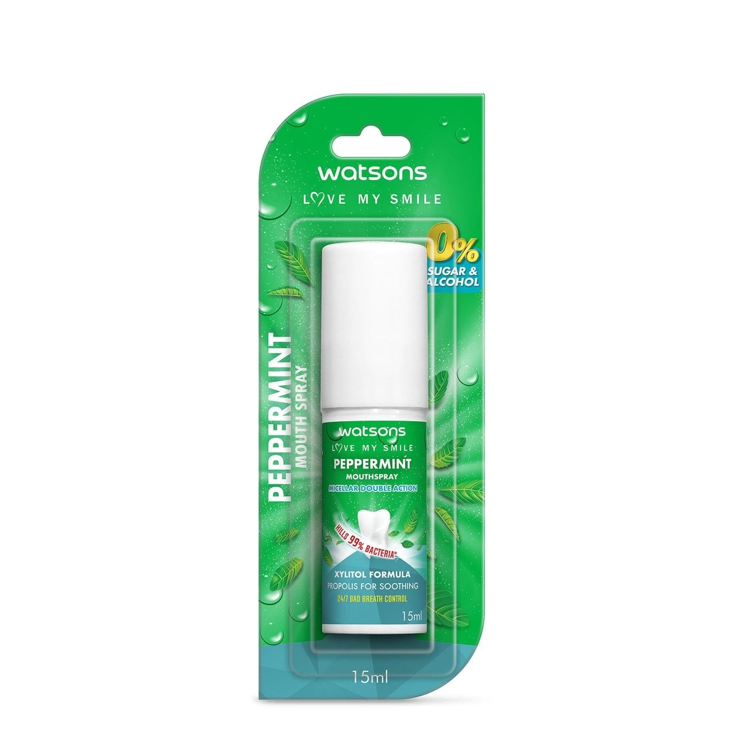 WATSONS PEPPERMINT MOUTH SPRAY 15 ML