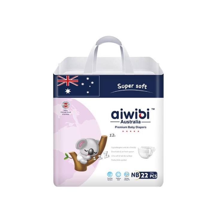 AIWIBI BELT BABY DIAPER AUSTRALIA NB 22 PCS