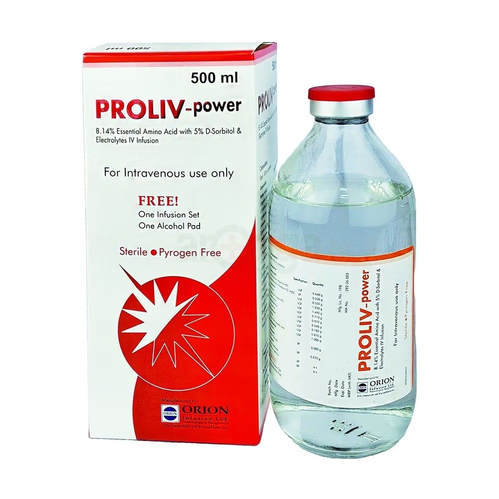 PROLIV-POWER 8.14% + 5% IV Infusion 500ML