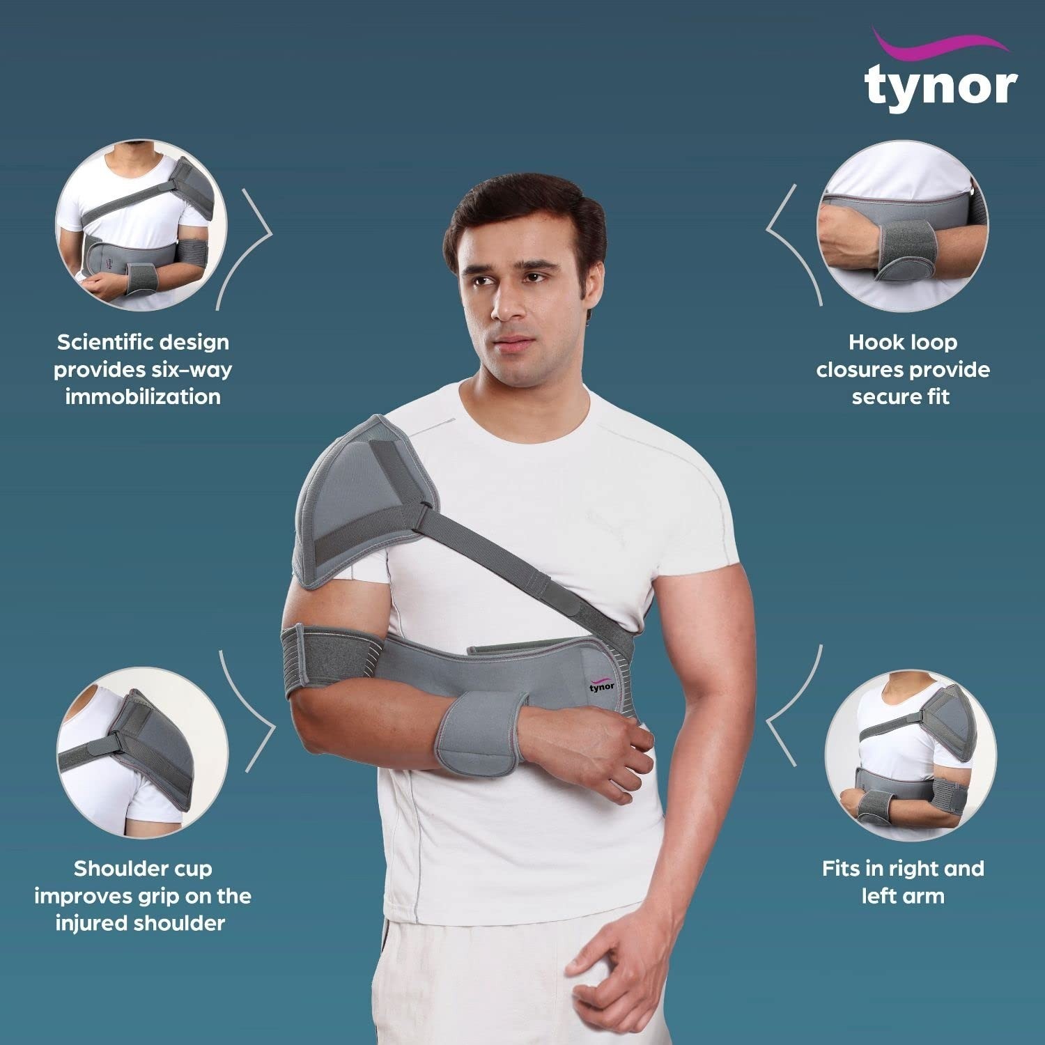 ELASTIC SHOULDER IMMOBILIZER (TYNOR) SIZE: XXL