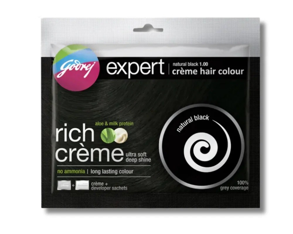 GODREJ EXPERT HAIR COLOR 20 ML LIQUID BLACK