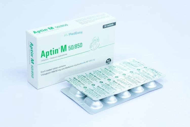 APTIN M 50mg+850mg Tablet