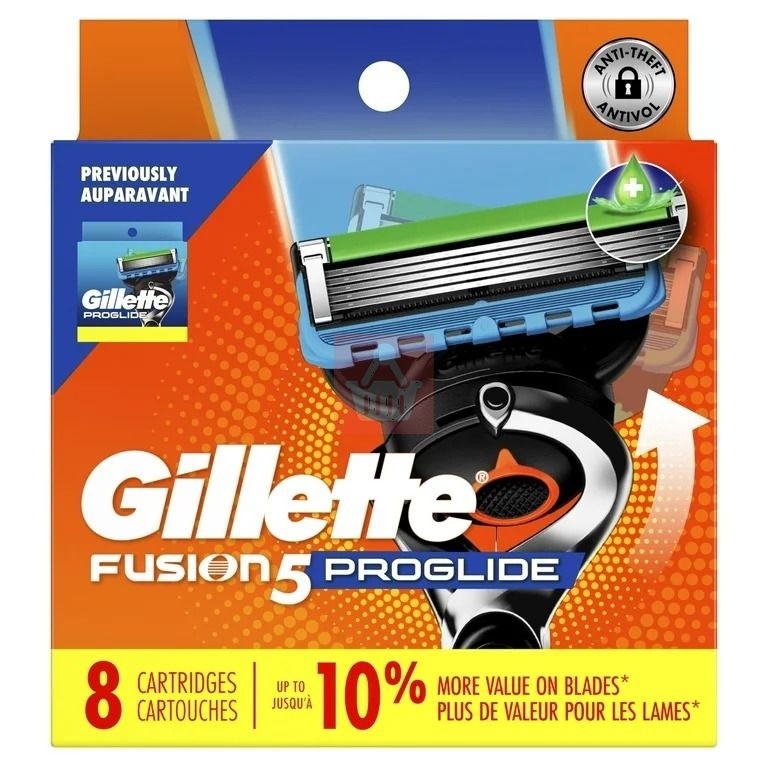GILLETTE FUSION 5 PROGLIDE 8 CARTZ