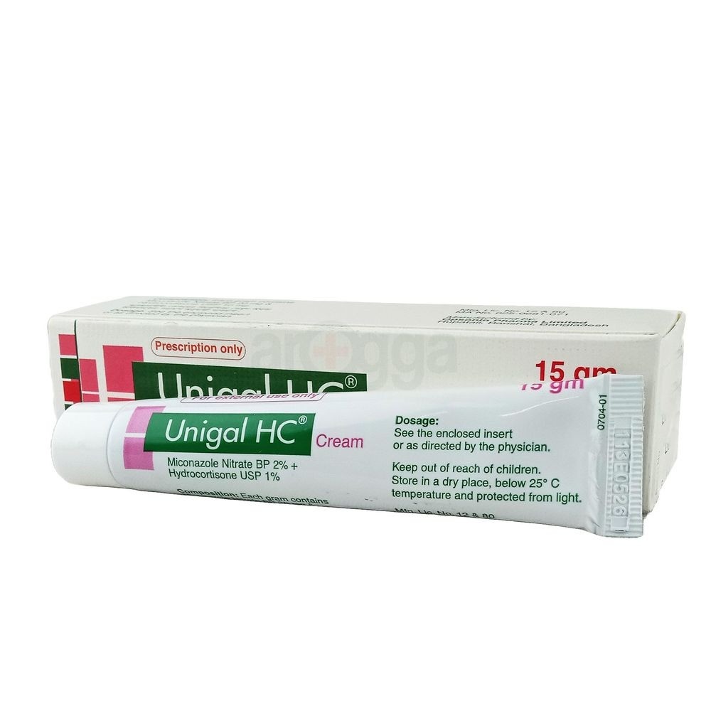 UNIGAL HC CREAM 15GM