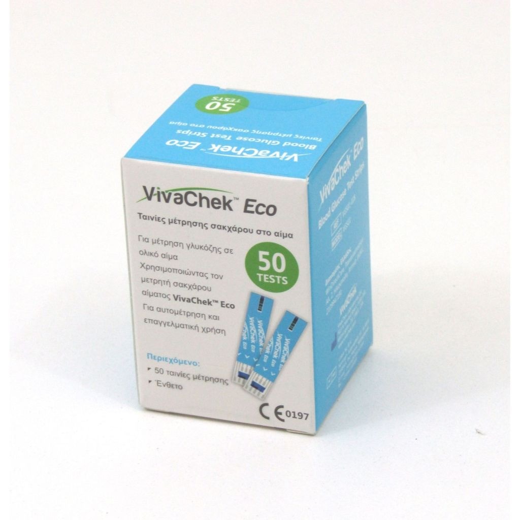 VIVACHEK ECO BLOOD GLUCOSE TEST STRIP 25 PCS