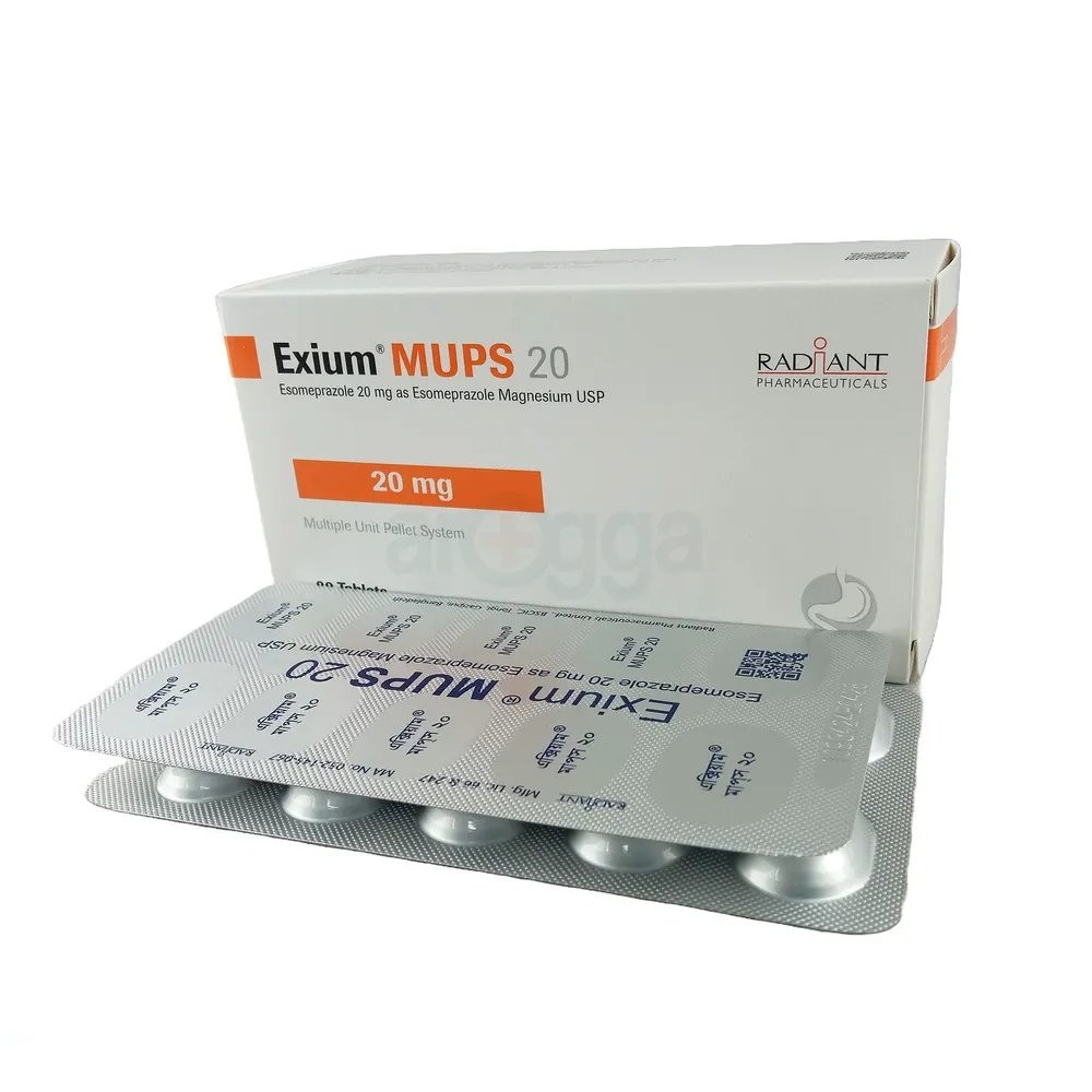 EXIUM MUPS 20MG TABLET