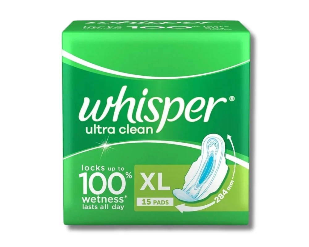 WHISPER ULTRA CLEAN XL 15 PADS