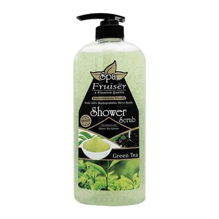 SPA FRUISER SHOWER SCRUB GREEN TEA-730ML