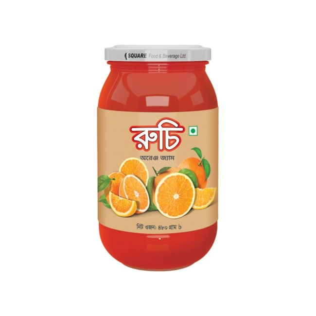 RUCHI ORANGE JAM 480GM