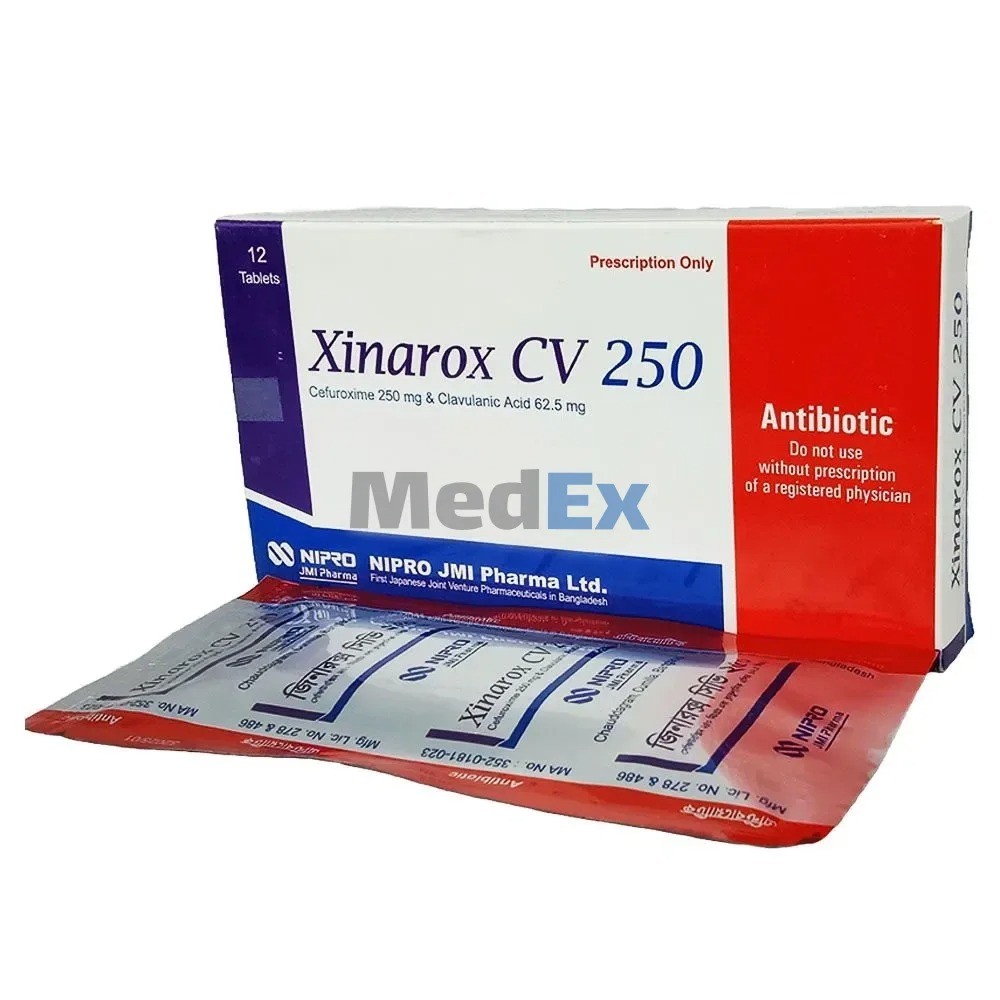 XINAROX CV 250mg+62.5mg TABLET