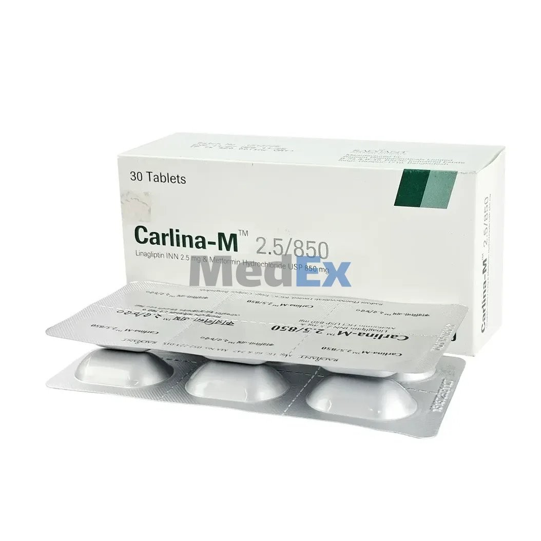 CARLINA-M 2.5/850MG TABLET