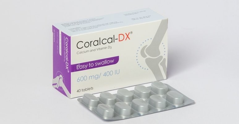 CORALCAL DX 600MG/400IU TABLET
