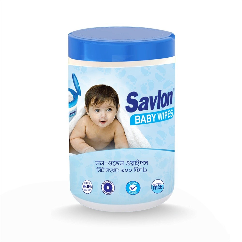 SAVLON BABY WIPES 120 PCS JAR
