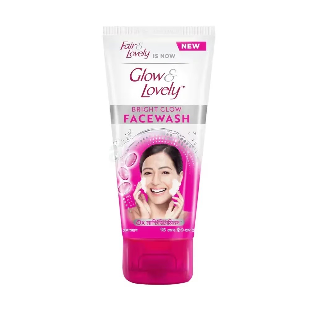 GLOW & LOVELY BRIGHT GLOW FACE WASH 50G