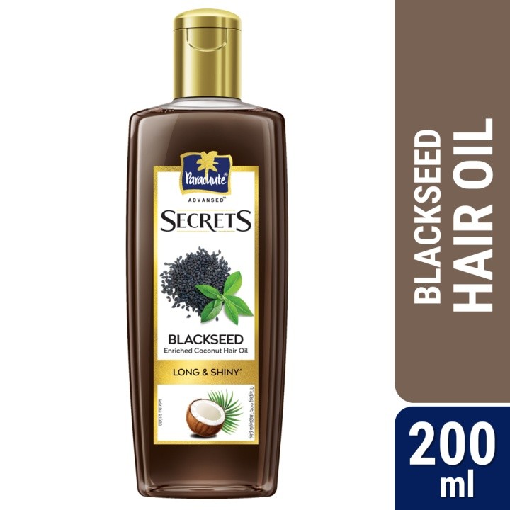PARACHUTE SECRETS BLACKSEED 200ML HAIR OIL