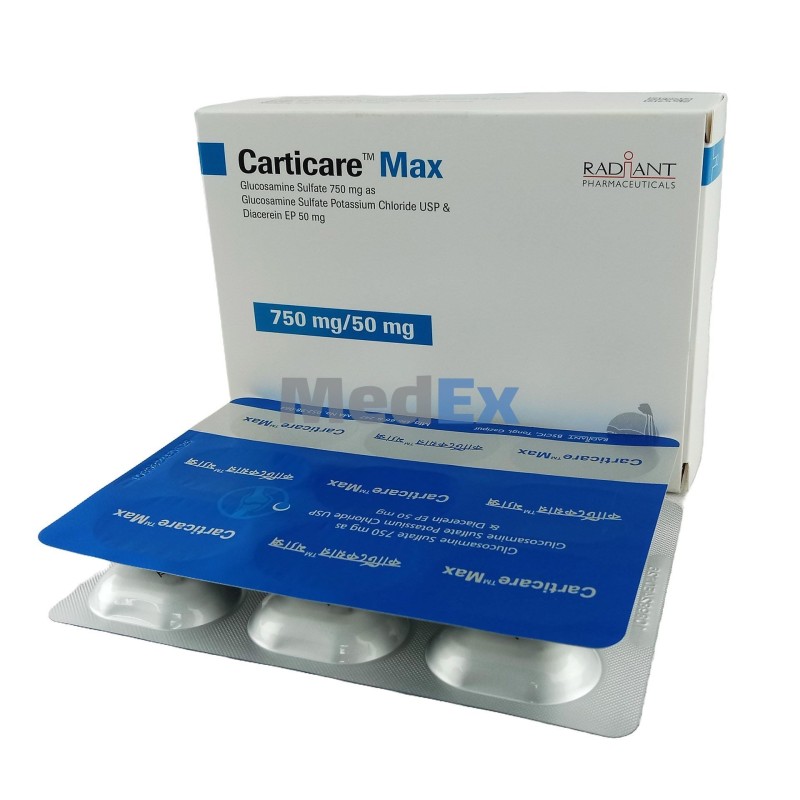 CARTICARE MAX 50MG/750MG TABLET