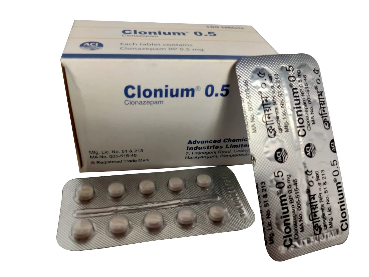 CLONIUM 0.5MG TABLET