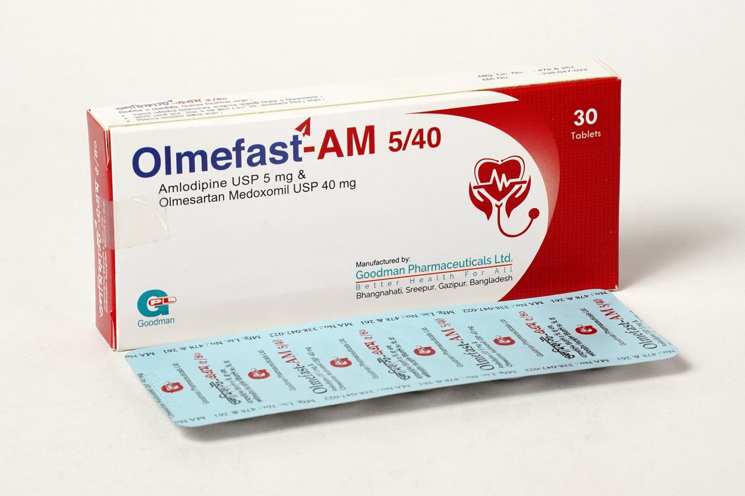 OLMESAFE AM 5mg+40mg TABLET