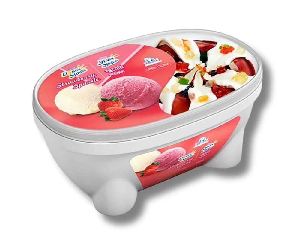IGLOO STRAWBERRY SPARKLE DOUBLE SUNDAY 1L ICE CREAM