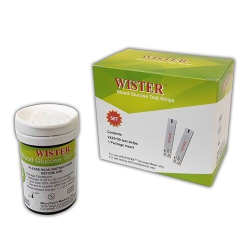 WISTER BLOOD GLUCOSE STRIP 25PCS