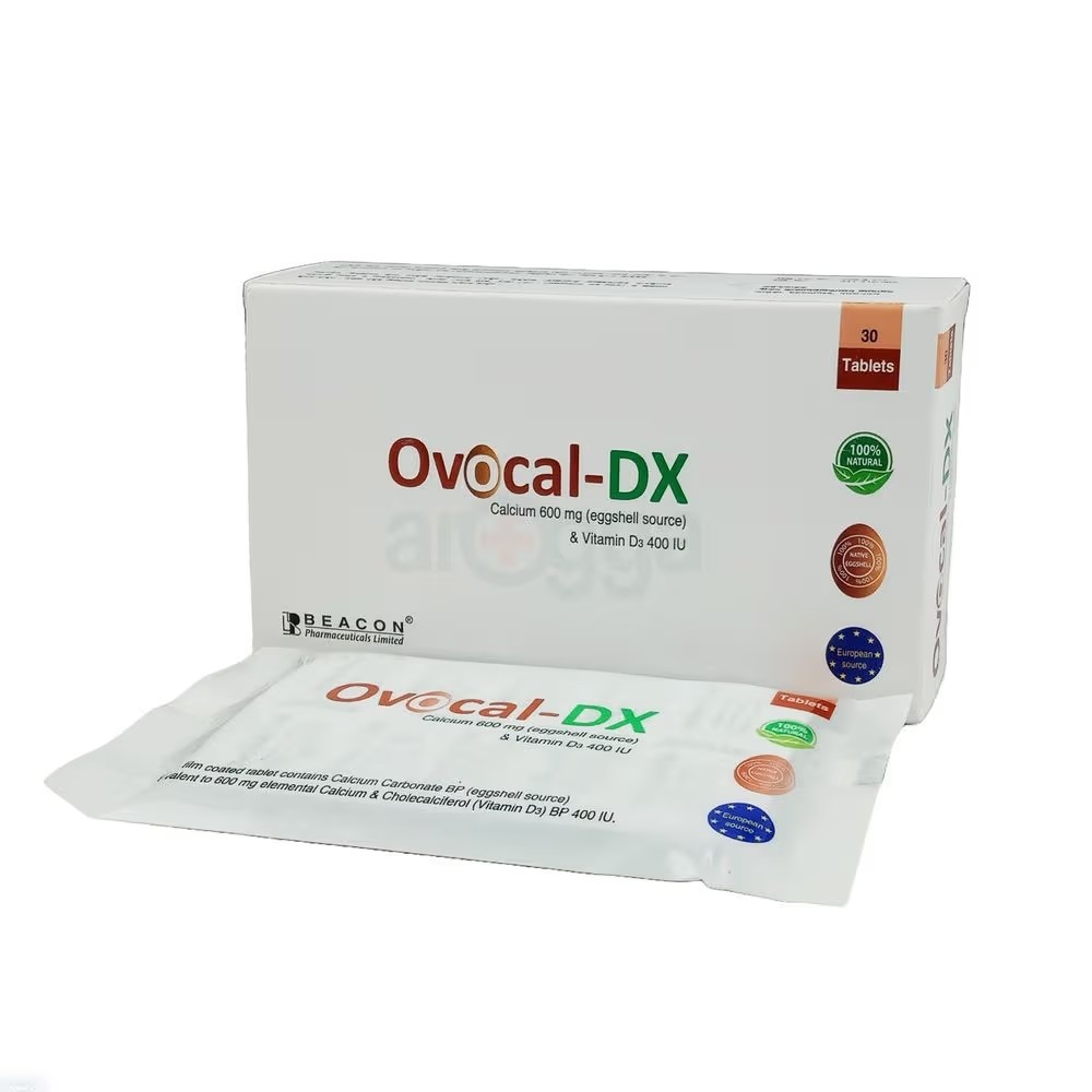 OVOCAL-DX 500MG+400IU TABLET