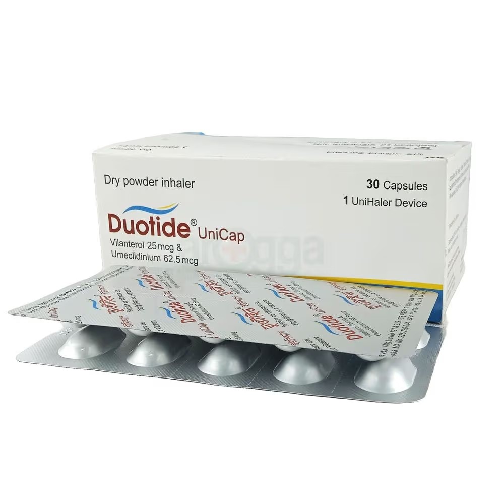 DUOTIDE 25mcg+62.5mcg UNICAP
